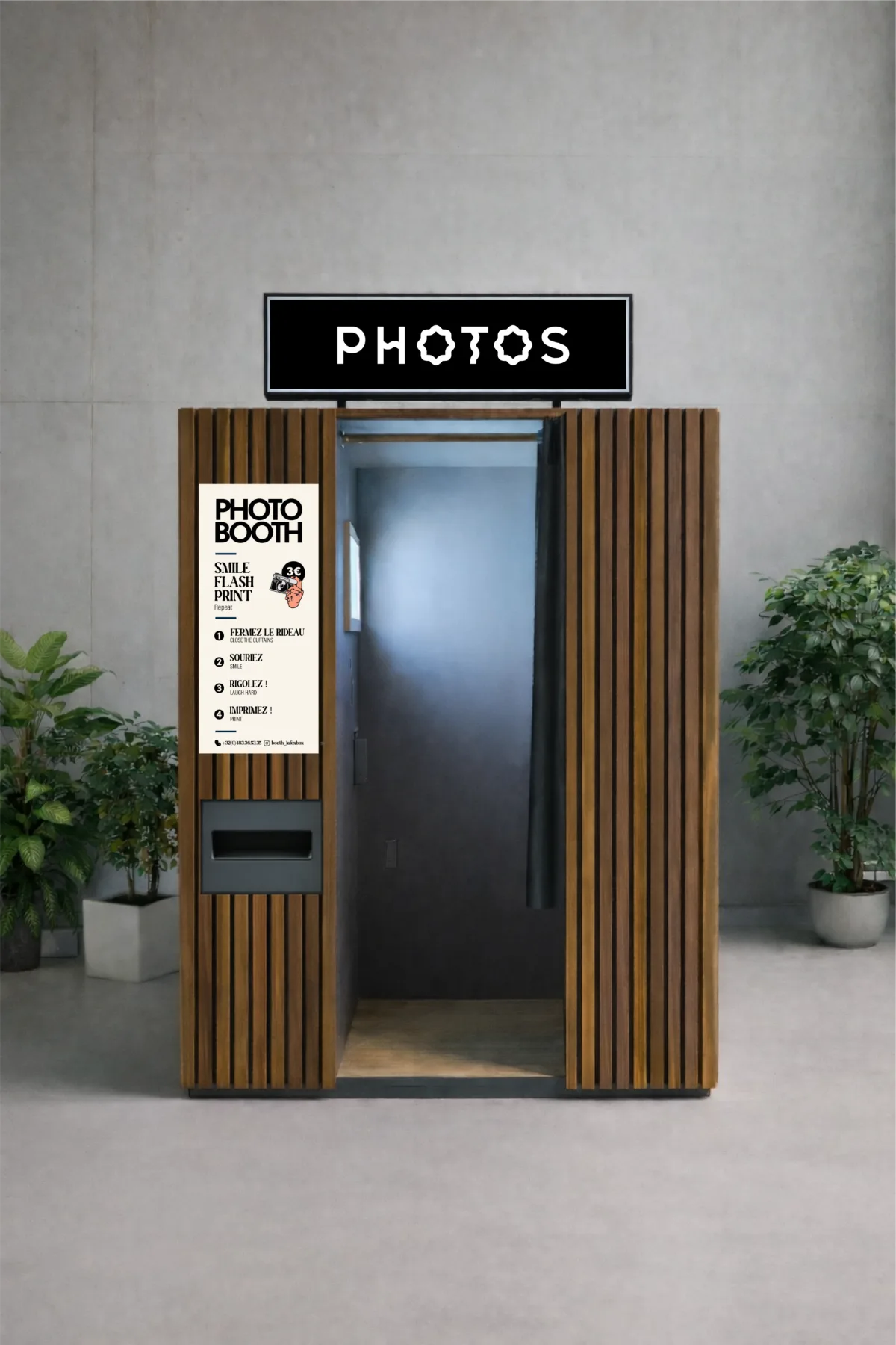 Cabine photo Booth en situation
